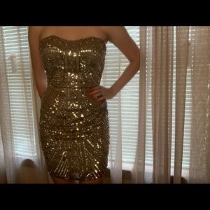 Sparkly Strapless Dress
